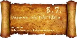 Bazarea Töhötöm névjegykártya